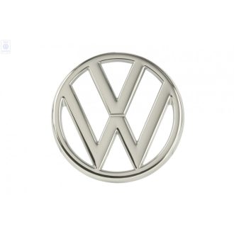   Embléma,VW, króm T25 05/79-07/87  95mm az elsö hütörácsba (Original), VW Golf/Jetta 	1.1-1.8 (incl. D) 	04/74-02/84 (nem tartalmazza a rögzítö klipszet!!) Használd hozzá a 2x 0410-9-et!!!