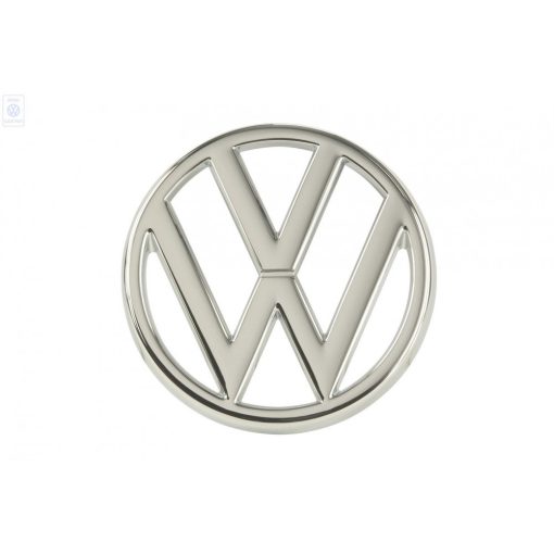 Embléma,VW, króm T25 05/79-07/87  95mm az elsö hütörácsba (Original), VW Golf/Jetta 	1.1-1.8 (incl. D) 	04/74-02/84 (nem tartalmazza a rögzítö klipszet!!) Használd hozzá a 2x 0410-9-et!!!