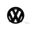 Embléma, VW, fekete T25 08/87-07/92 125mm (Original)