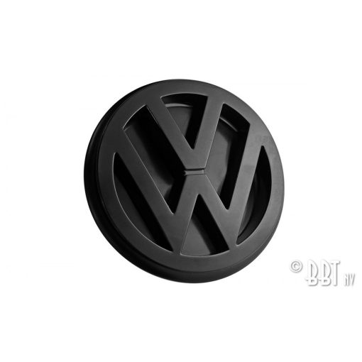 Embléma, VW, fekete hátsó T25 08/87-07/92 100mm (Original VW) Ez van a T4 Transporter hátsó ajtón is 2003-ig.