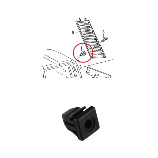 Lemezanya a hátsó légbeömlö rácshoz , EREDETI!!!