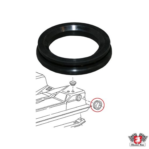 Tömítés a tankbeöntö nyakhoz, külsö átmérö 70mm, belsö átmérö 57,5mm, ahol fém a beöntöcsö!! T25