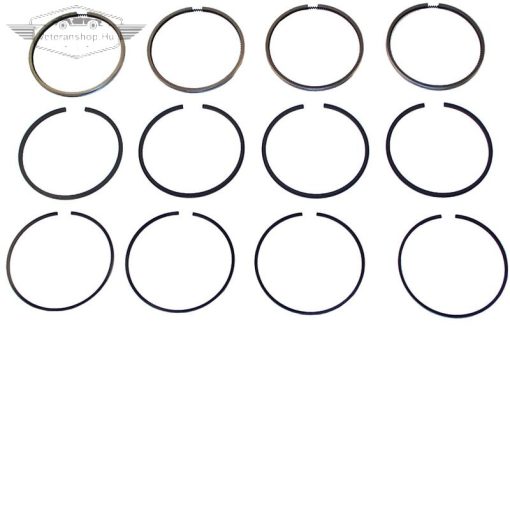 Dugattyúgyürü készlet 76.50 mm, 1.75x3.30, 2.0x3.40, 3.0x3.65 mm Golf1/Jetta1 08/76-02/84;Golf2/Jetta2 08/83-10/91;T25 01/81-07/87