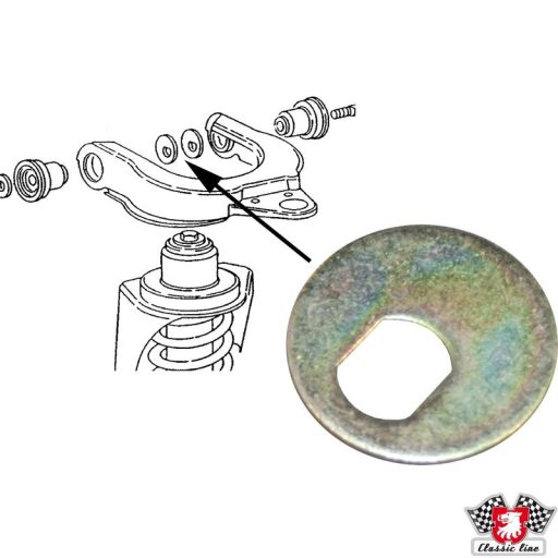 Excenteralátét felsö lengökarhoz, T25 05/79-08/92 (4mm)