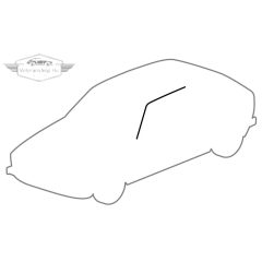   Első ajtó tömítés, felső rész, Bal/jobb, 1320 mm, Gyári minőség, T25/T3 (1980-1992), Golf Mk1 (1975-1983), Caddy Mk1 (1983-1992)