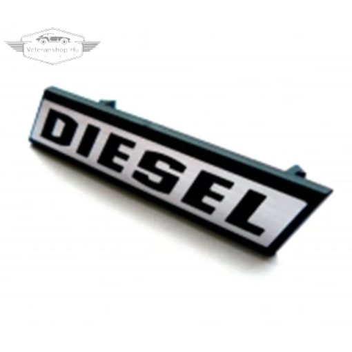 Diesel plakett hűtőrácsra, Golf Mk1 (1975-1983), Caddy Mk1 (1983-1992)