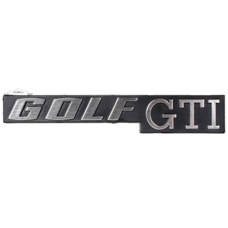 Golf GTI hátsó embléma, fekete/króm