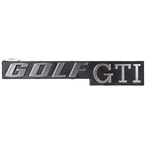 Golf GTI hátsó embléma, fekete/króm