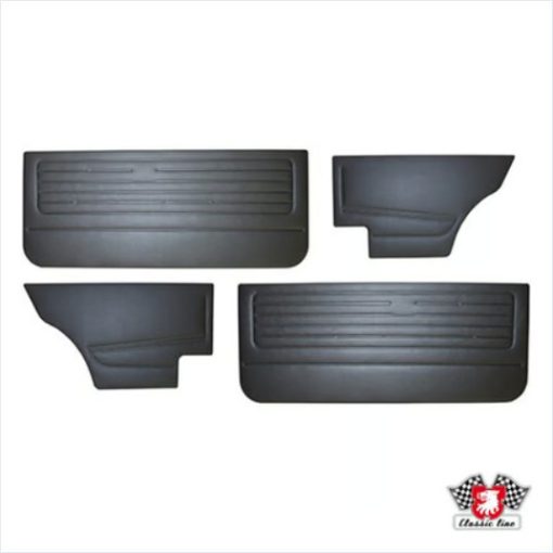 Ajtókárpit 4 részes;   VW Golf 1.1-1.8 (incl. D) 07/77-02/84   fekete