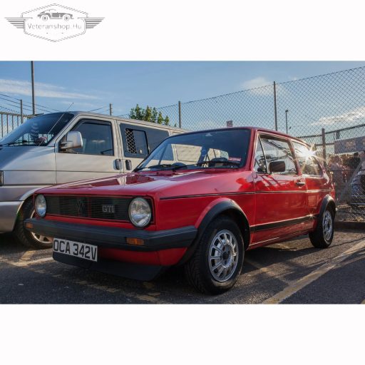 Első hűtőrács 4 darabos díszléc szett, piros, Gyári minőség, Golf Mk1 (1975-1983), Caddy Mk1 (1983-1992), Golf Mk1 Cabriolet (1979-1987)