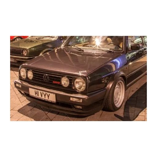 Első hűtőrács, 4 lámpás, fekete, Golf Mk2 (1988-1992)