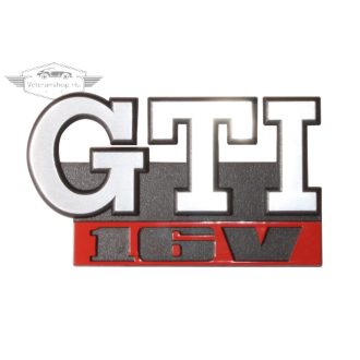 GTI 16V plakett, hűtőrácsra