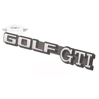 Golf GTI hátsó embléma, fekete/króm