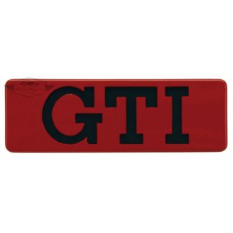 Oldalsó GTI embléma, piros/fekete