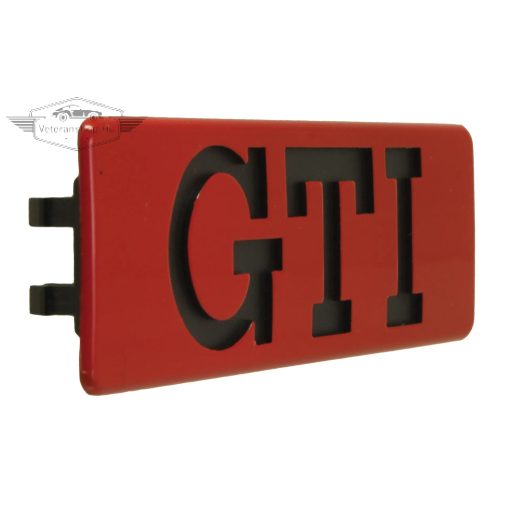 Oldalsó GTI embléma, piros/fekete
