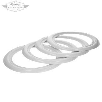 Fehér gumifal karika 14 Col (4db)