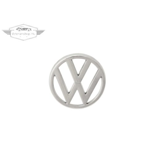 Első VW embléma, króm, 95mm, T25/T3 (1980-1991), Golf Mk1 (1975-1983), Caddy Mk1 (1983-1992)