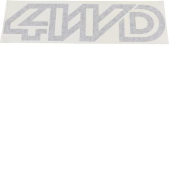   4WD matrica, világos titánium ezüst, 7x23cm, T25 Syncro 08/87-07/92