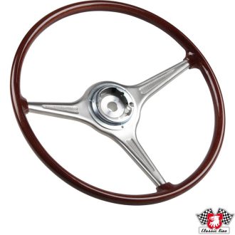   Kormány, fautánzat, kürtgomb nélkül, 420 mm Porsche 356 B/C 1.6 01/59-12/65
