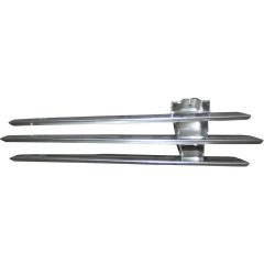   Ködlámpa grillrács, bal, króm, fém, Porsche 356 B/C 1.6 01/59-12/65 