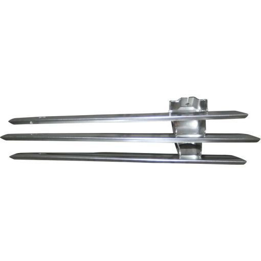 Ködlámpa grillrács, bal, króm, fém, Porsche 356 B/C 1.6 01/59-12/65 
