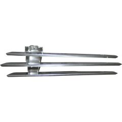   Ködlámpa grillrács, jobb, króm, fém, Porsche 356 B/C 1.6 01/59-12/65