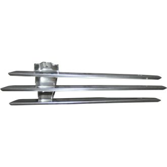   Ködlámpa grillrács, jobb, króm, fém, Porsche 356 B/C 1.6 01/59-12/65