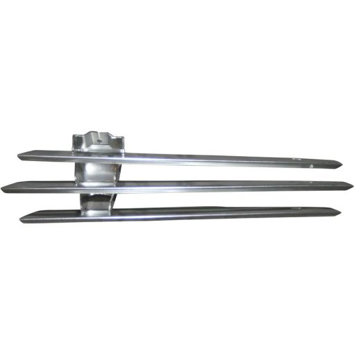 Ködlámpa grillrács, jobb, króm, fém, Porsche 356 B/C 1.6 01/59-12/65