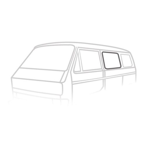 Középsö oldalablak tömítés T25 bal 05/79-07/92, jobb 05/79-07/84, Német minöség