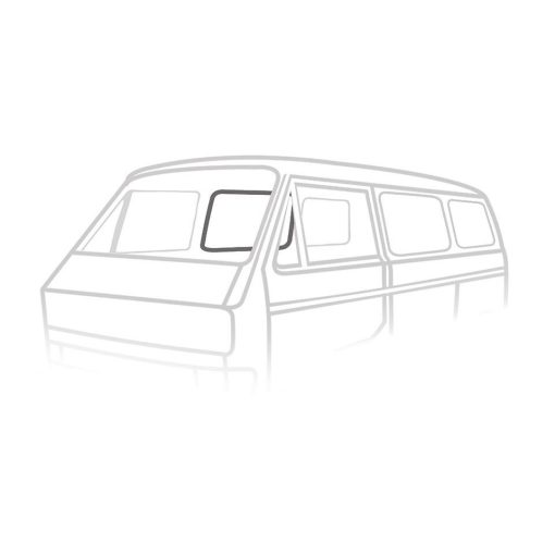 Tolóajtó ablak tömítés T25 08/84-08/92 Deluxe, müanyag feszítös, Német Minöség