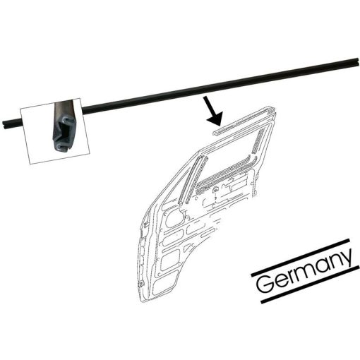 Ajtóban ablakvezetö filc U alakú T25 05/79-08/92 Prémium Német Minöség!!!
