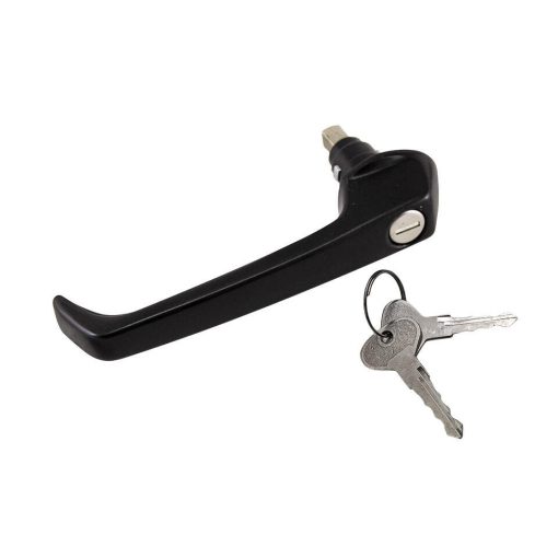 Tolóajtó külsö kilincs jobbra, zárhengerrel, T25 08/84-08/92 (175mm) 