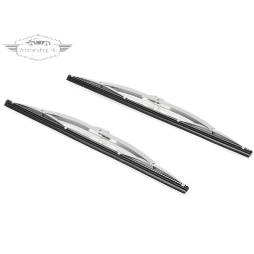 Ablaktörlö lapát, fém, polirozott, Bal/jobb 330mm hosszú (Darabra)