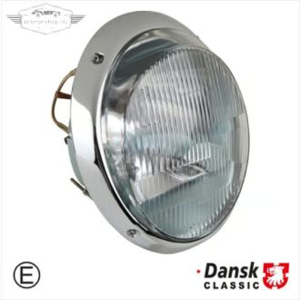   Fényszóró bosch stílusú, átlátszó üveg, króm keret, 2x H1 izzók és rögzítöcsavarok, e-jeles  Porsche 911   2.0-2.4  10/64-07/73