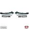 Kilincskészlet, króm, hátsó, bal/jobb, VW Golf/Jetta 	1.1-1.8 (incl. D) 	10/76-02/84    VW Golf/Jetta  1.0-1.8 (incl. D)  08/83-12/92