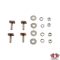 Rögzítökészlet dán fekete és sárga rendszámtáblákhoz 6 mm-es csavarral és szorító- és reteszelö alátétekkel  Porsche 911 2.0-3.3 01/63-07/89 Porsche 912 1.6 01/65-02/70  