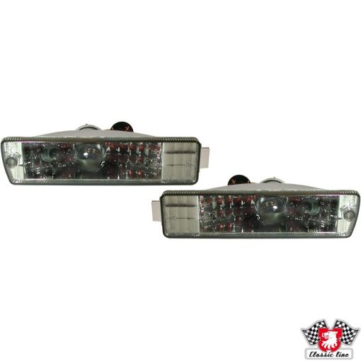 Visszajelzö készlet, elsö, füstös, parkolólámpa funkció, bal/jobb   VW Golf with G60 bumpers   1.0-1.8 (incl. D)  08/89-12/92